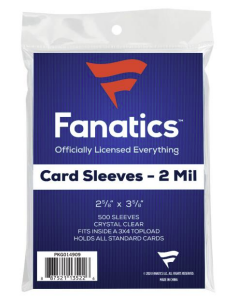 FANATICS SOFT SLEEVES STANDARD SIZE  (500 COUNT)