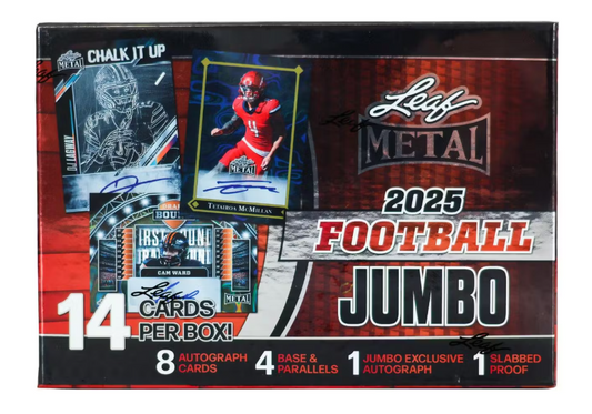 2025 Leaf NFL Football Jumbo Hobby Box
