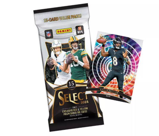 2024-25 Panini Select NFL Football Cello Pack (15 Cards)