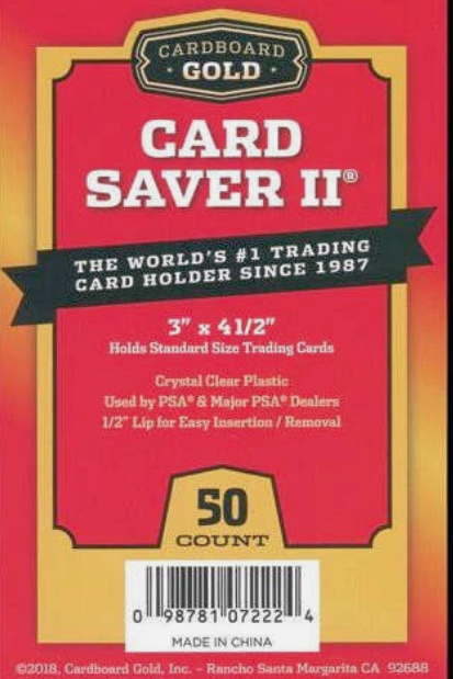 Cardboard Gold - Card Saver Il - 3" x 4 1/2" - 50 Pack