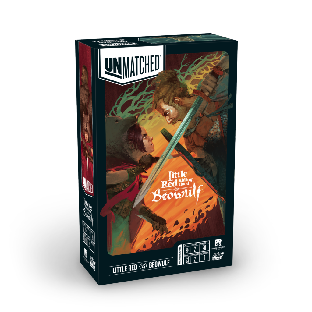 Unmatched Little Red Riding Hood VS Beowulf Board Game