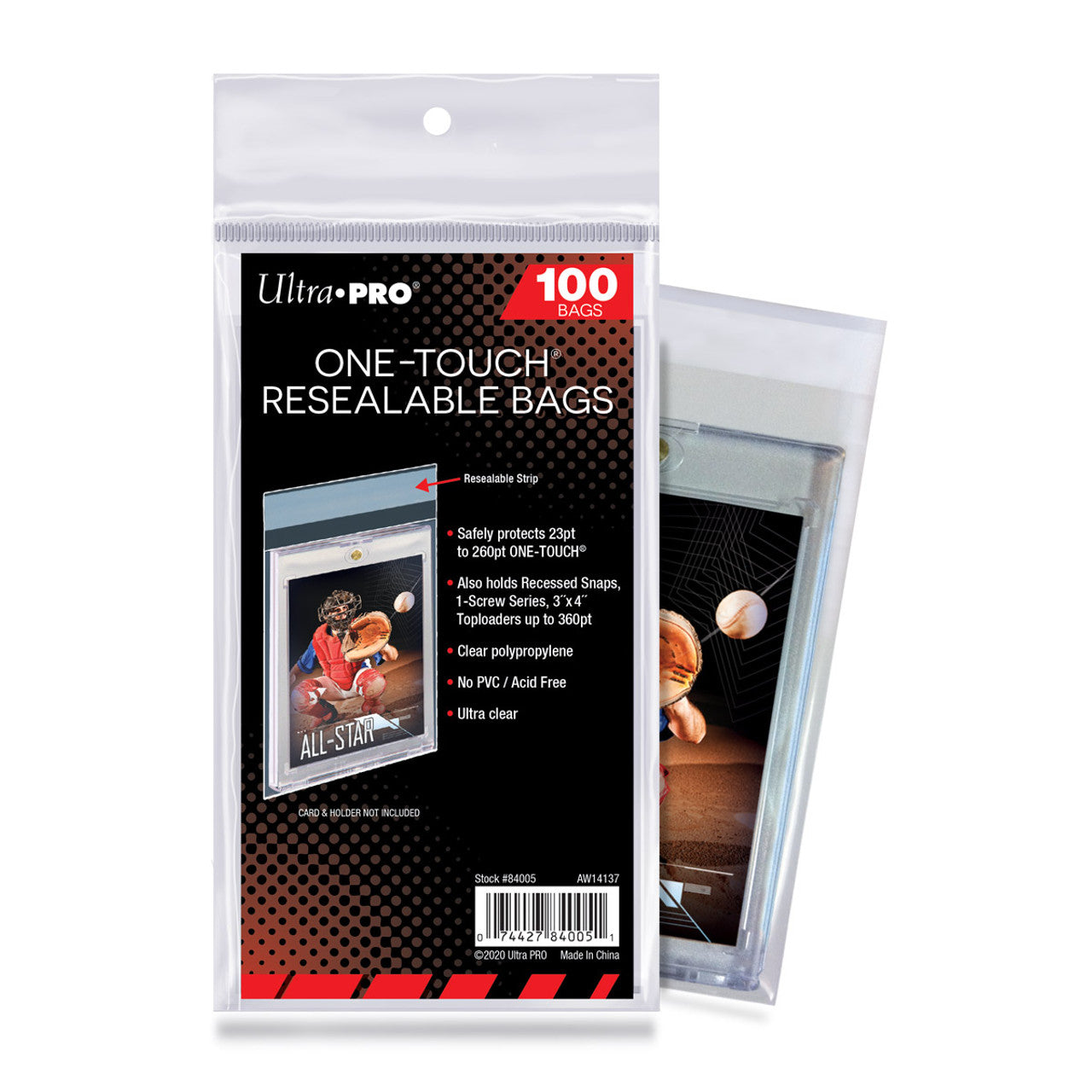 Ultra Pro - One Touch Resealable Bags - 100 Pack
