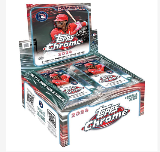 2024 Topps Chrome Baseball Jumbo Hobby Box