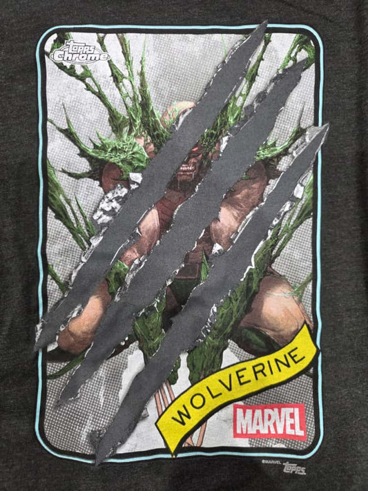 Topps Homage Marvel Wolverine Card Charcoal T-Shirt
