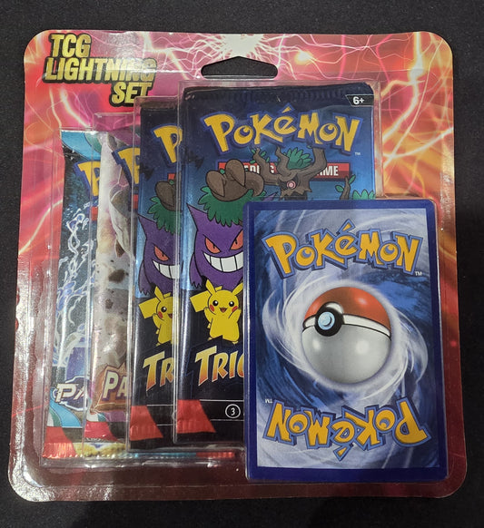Pokemon - TCG Lightning Set - 6 Pack Blister - Paldea Evolved/Paradox Rift/Trick or Trade
