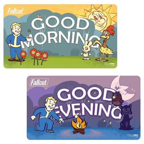 Ultra Pro Fallout Vault Boy Double Sided Playmat Good Morning/Good Evening