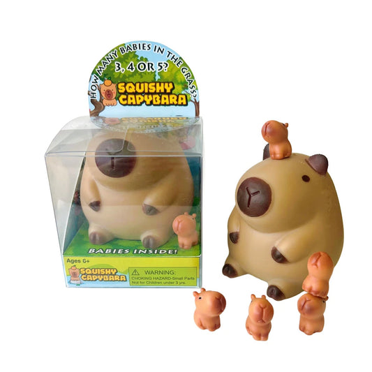 Zorbitz Squishy Capybara + Surprise Babies