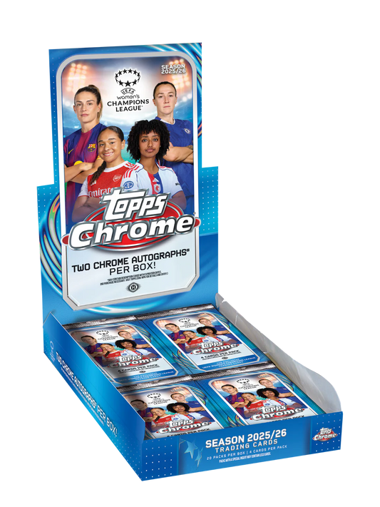 2025-26 Topps Chrome Women's Champions League Soccer Hobby Box
