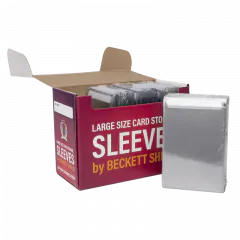 Beckett Shield - Large Size Card Storage Sleeves - Semi Rigid - 200ct