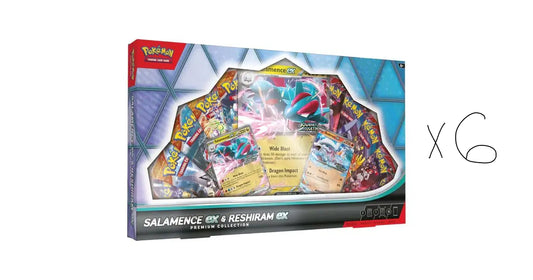 Pokemon - Salamence EX & Reshiram EX Premium Collection Ex Box (Sealed Case)