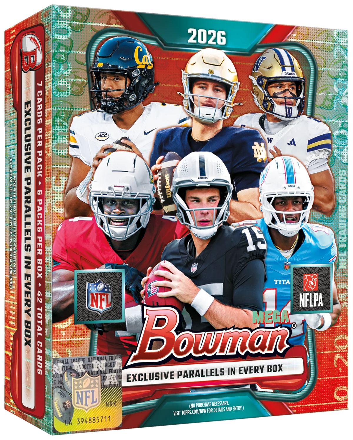 2026 Topps Bowman NFL Football Mega Box