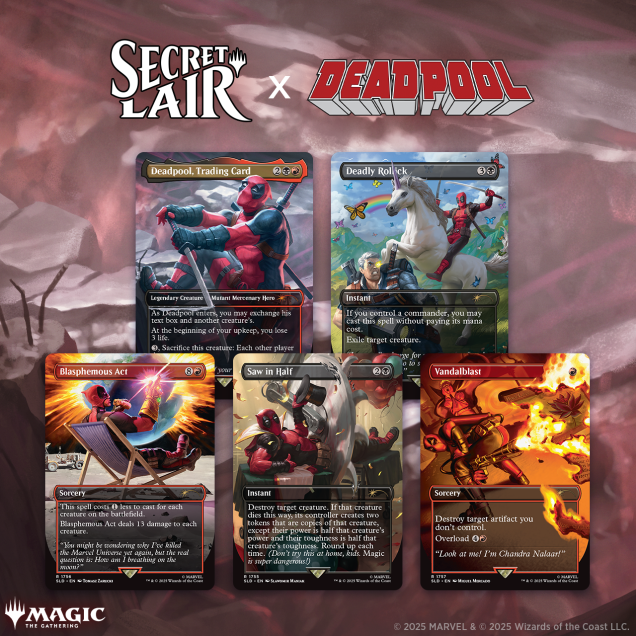 Magic the Gathering - MTG - Secret Lair Drop Deadpool - Non-Foil Edition - Secret Lair Drop Series