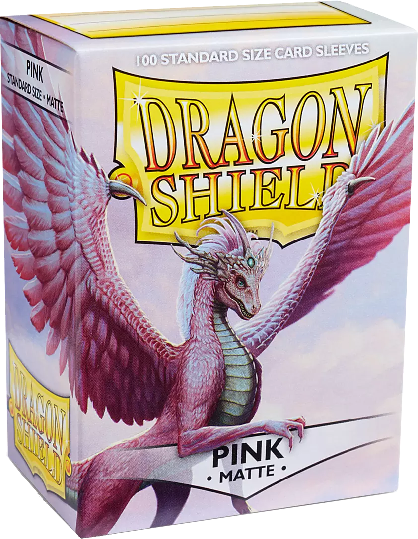 Dragon Shield - 100 Standard Sleeves - Pink Matte