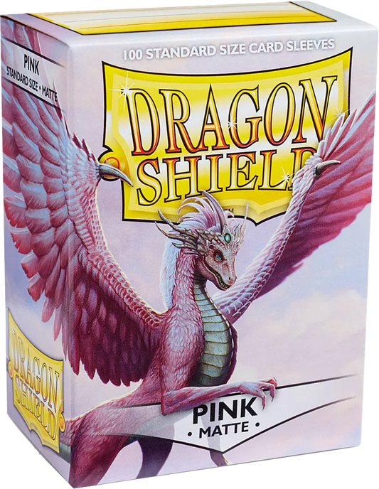 Dragon Shield - 100 Standard Sleeves - Pink Matte