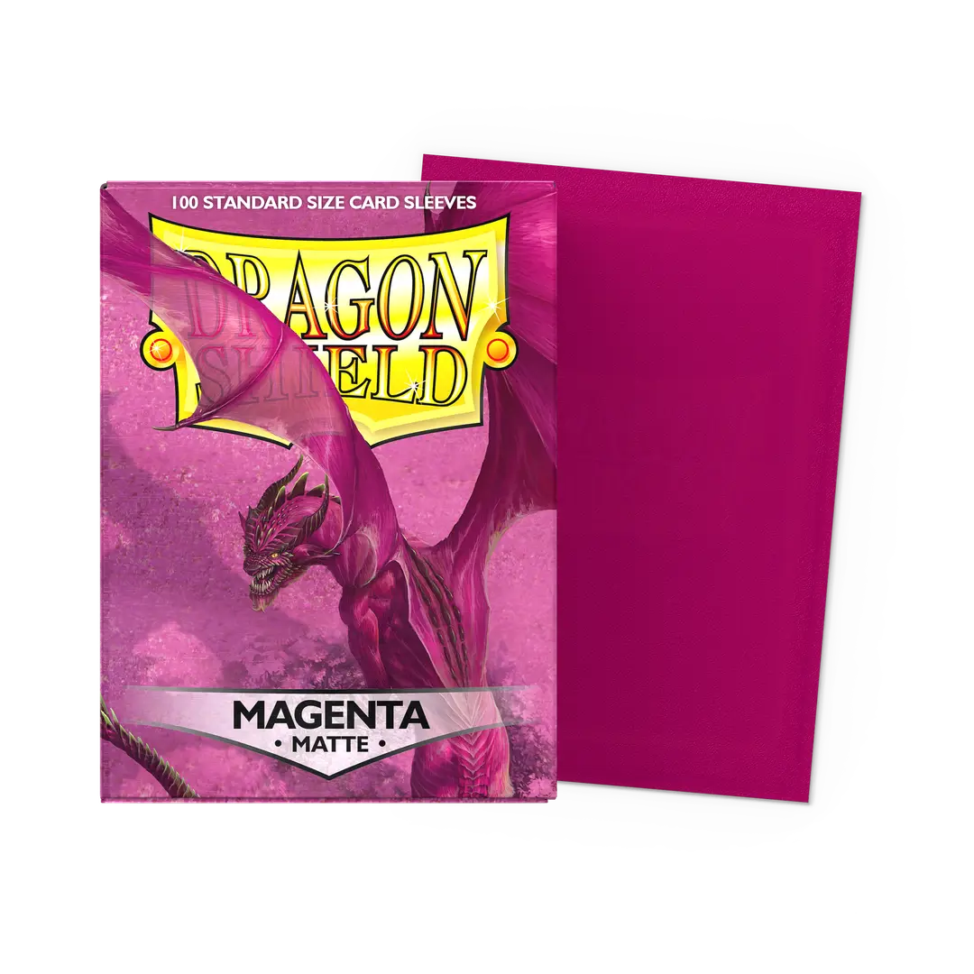 Dragon Shield - 100 Standard Sleeves - Matte - Magenta