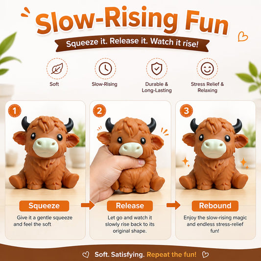 Toymendous Squeeezy Highland Cow