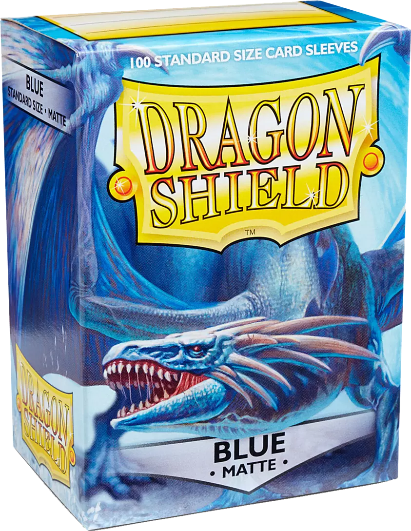 Dragon Shield - 100 Standard Sleeves - Matte Blue