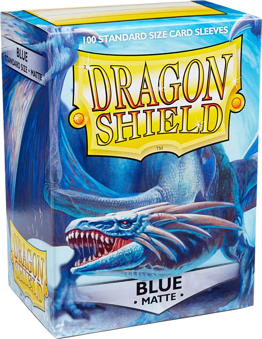 Dragon Shield - 100 Standard Sleeves - Matte Blue