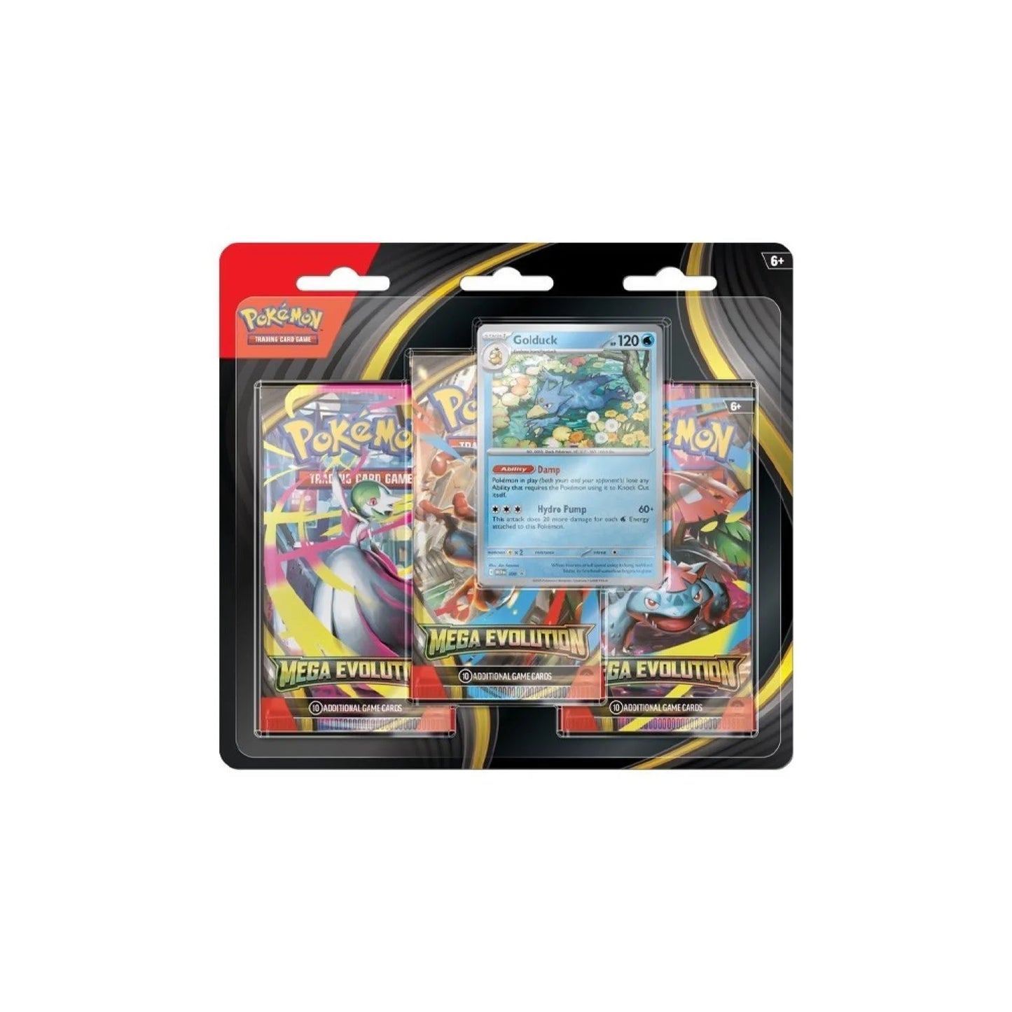 Pokémon - Mega Evolution - Base Set - ME01 - 3 Pack Blister - Styles Vary