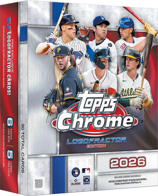2026 Topps Chrome MLB Baseball Logofractor Edition Box