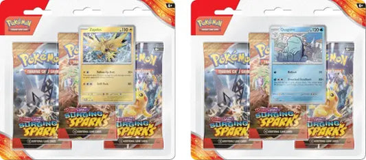 Pokemon - Scarlet and Violet - Surging Sparks - 3 Pack Blister - Styles Vary