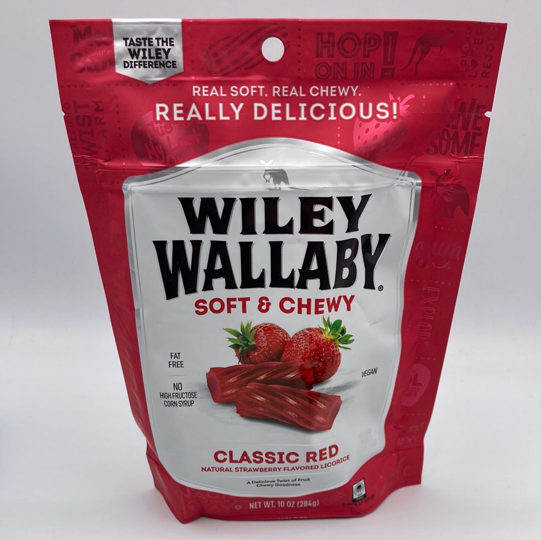 Wiley Wallaby Soft and Chewy Strawberry Licorice