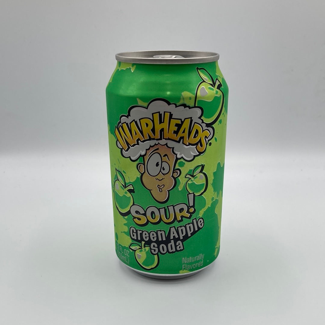 Warheads Sour Green Apple Soda