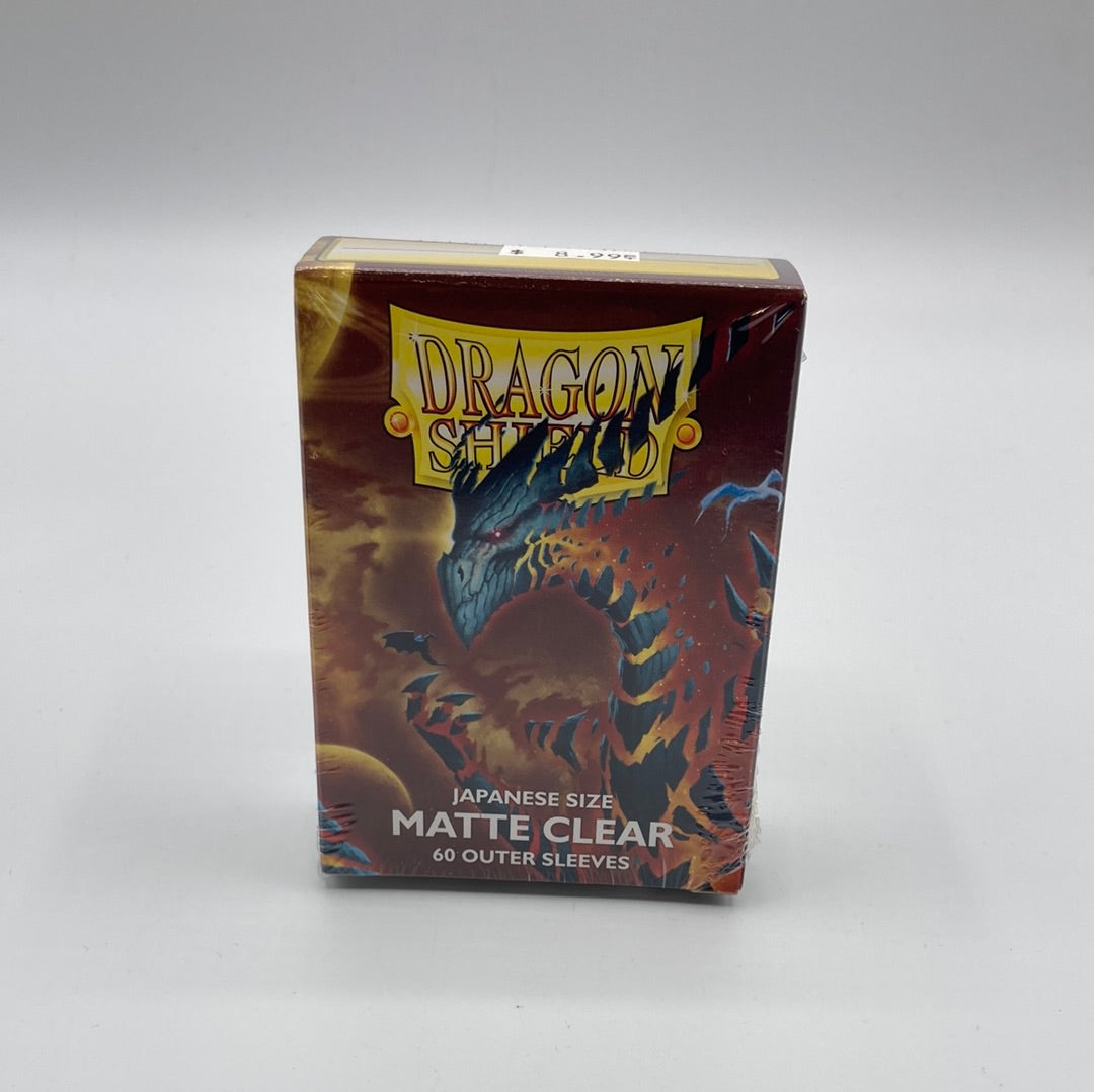 Dragon Shield-60 Japanese Size Card Sleeves-Matte Clear