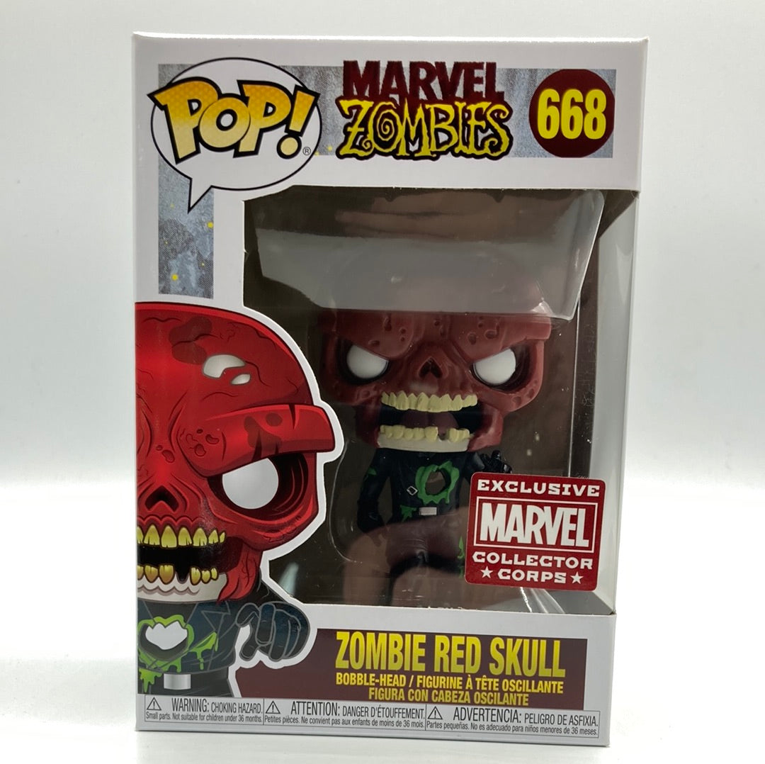 Funko POP!- Marvel Zombies #668 Zombie Red Skull