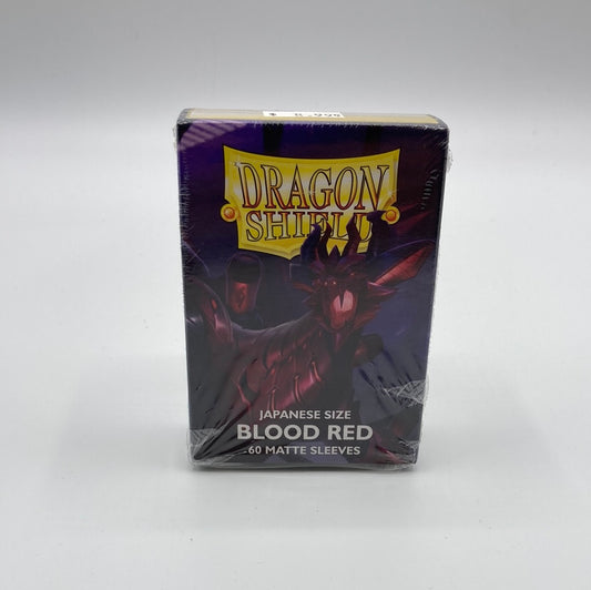 Dragon Shield-60 Japanese Size Card Sleeves-Blood Red Matte