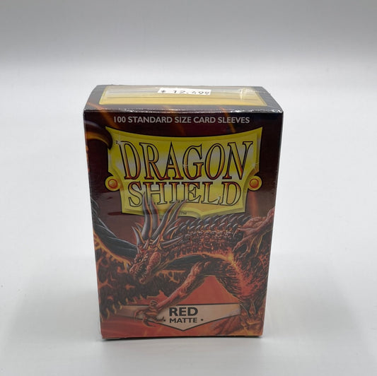 Dragon Shield - 100 Standard Sleeves - Red Matte