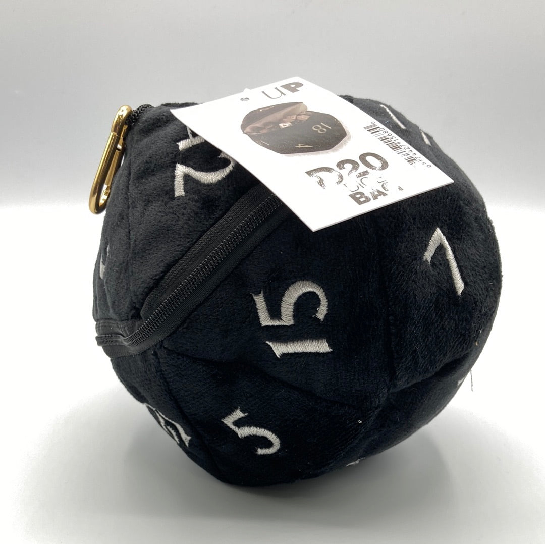 Ultra Pro-Plush-D20-Dice Bag-Black