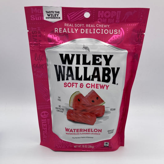 Wiley Wallaby Soft and Chewy Watermelon Licorice