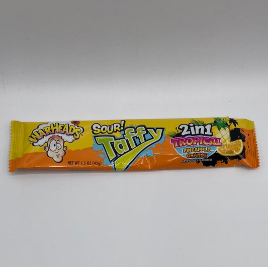 Warheads Tropical Sour Pineapple Orange Taffy