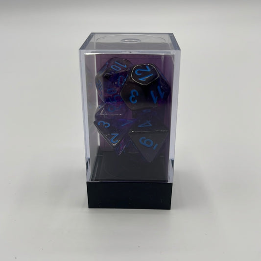 Chessex-Polyhedral 7-Die Set-Nebula Nocturnal/Blue