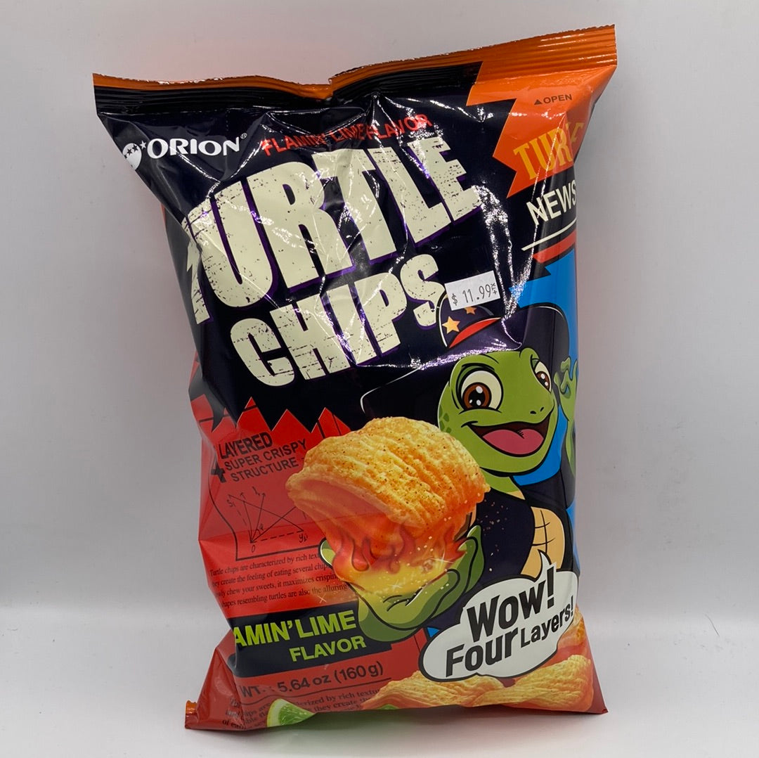 Exoti Turtle Chips Flamin’ Lime Flavor