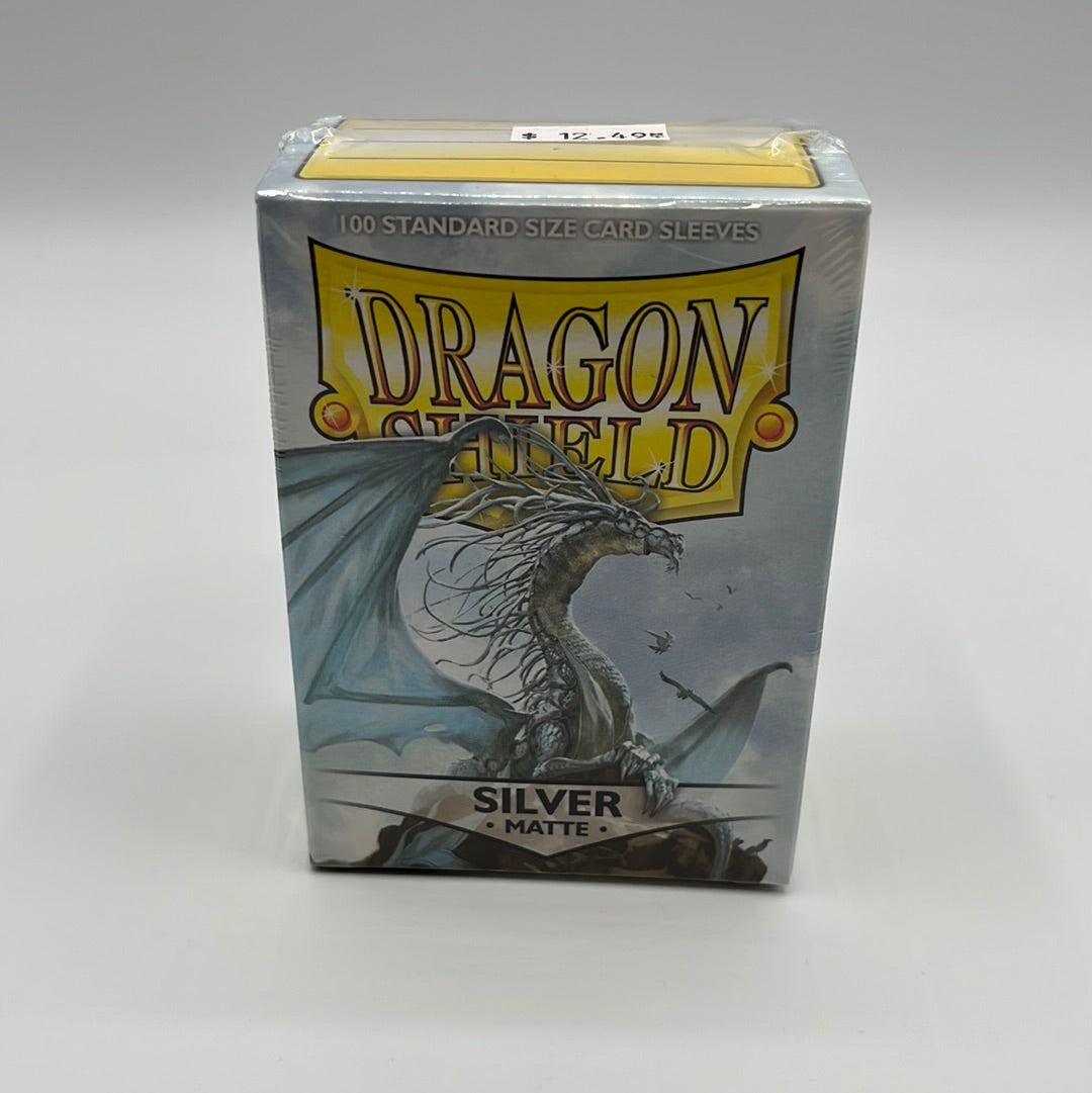 Dragon Shield - 100 Standard Sleeves - Silver Matte