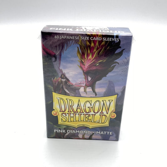 Dragon Shield-60 Japanese Size Card Sleeves-Pink Diamond Matte