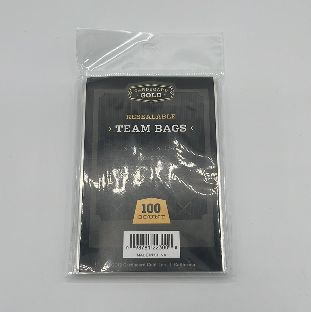 Cardboard Gold-Team Bags-100 Count- 3 3/8 x 4 1/4