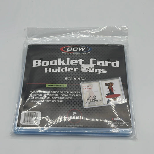 BCW-Booklet Card-Holder Bags-2mil-100 Bags-6 1/4 x 4 5/8