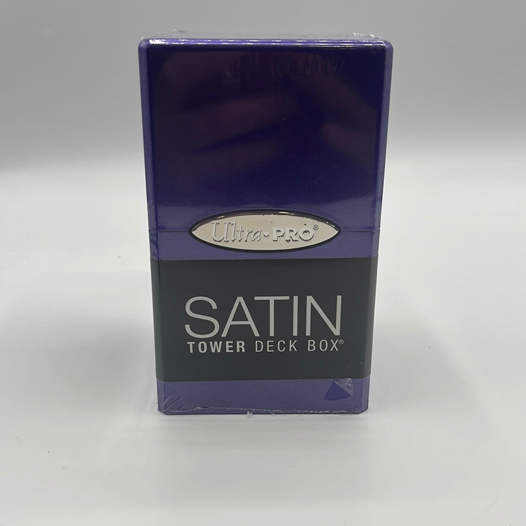 Ultra Pro-Hi Gloss-Satin Tower Deck Box-Amethyst Purple