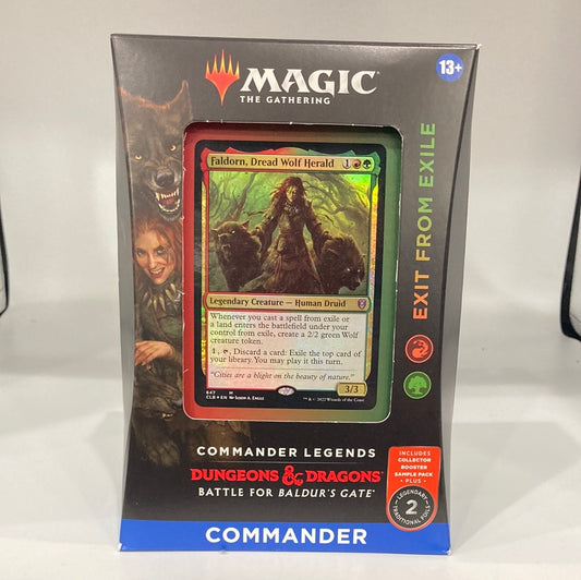 Magic-Commander Legends Dungeons & Dragons Battle For Baldur’s Gate-Exit From Exile Commander Deck