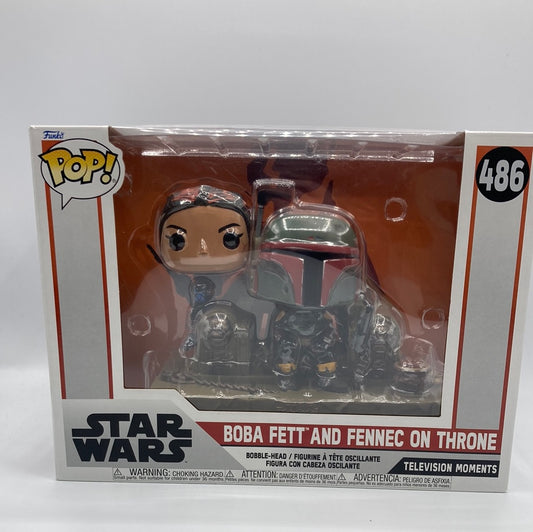 Funko POP! - Star Wars #486 Boba Fett and Fennec on Throne