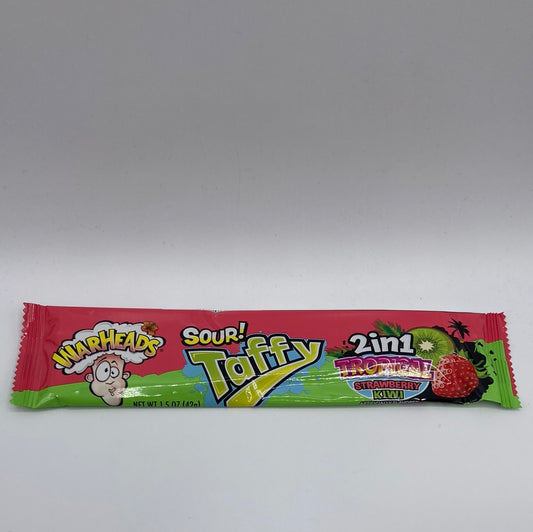 Warheads Tropical Sour Strawberry Kiwi Taffy