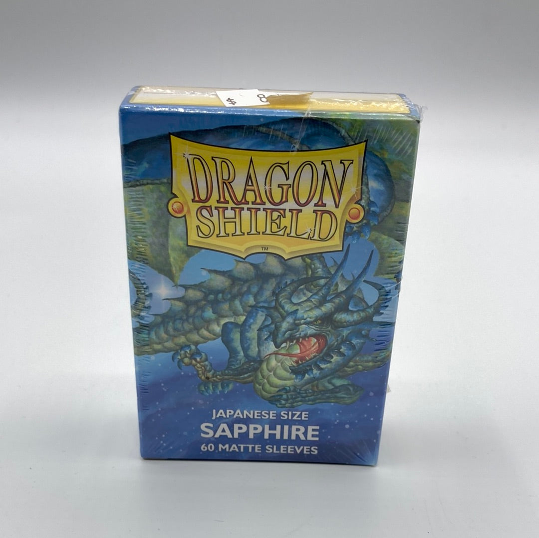 Dragon Shield-60 Japanese Size Card Sleeves-Sapphire Matte