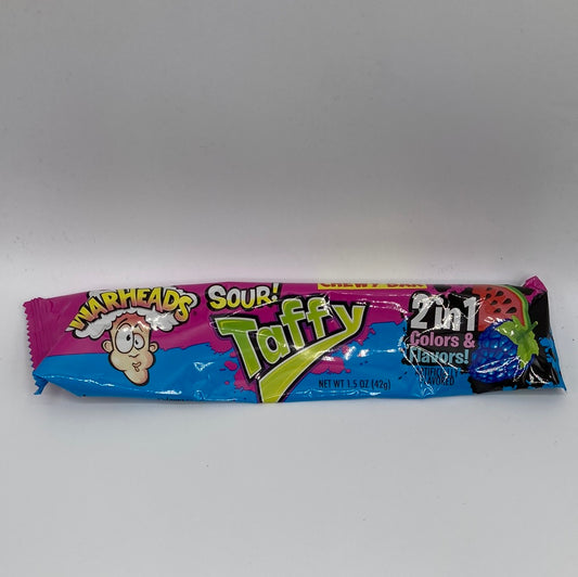 Warheads Sour Taffy Blue Raspberry Watermelon