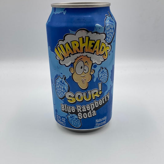 Warheads Sour Blue Raspberry Soda