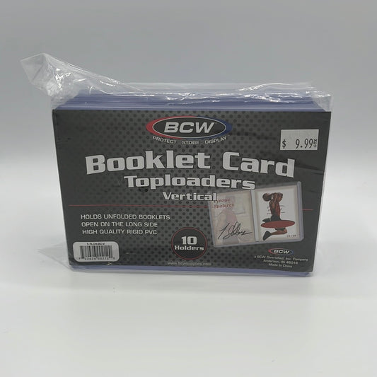 BCW-Booklet Card Toploaders-Vertical-10 Holders