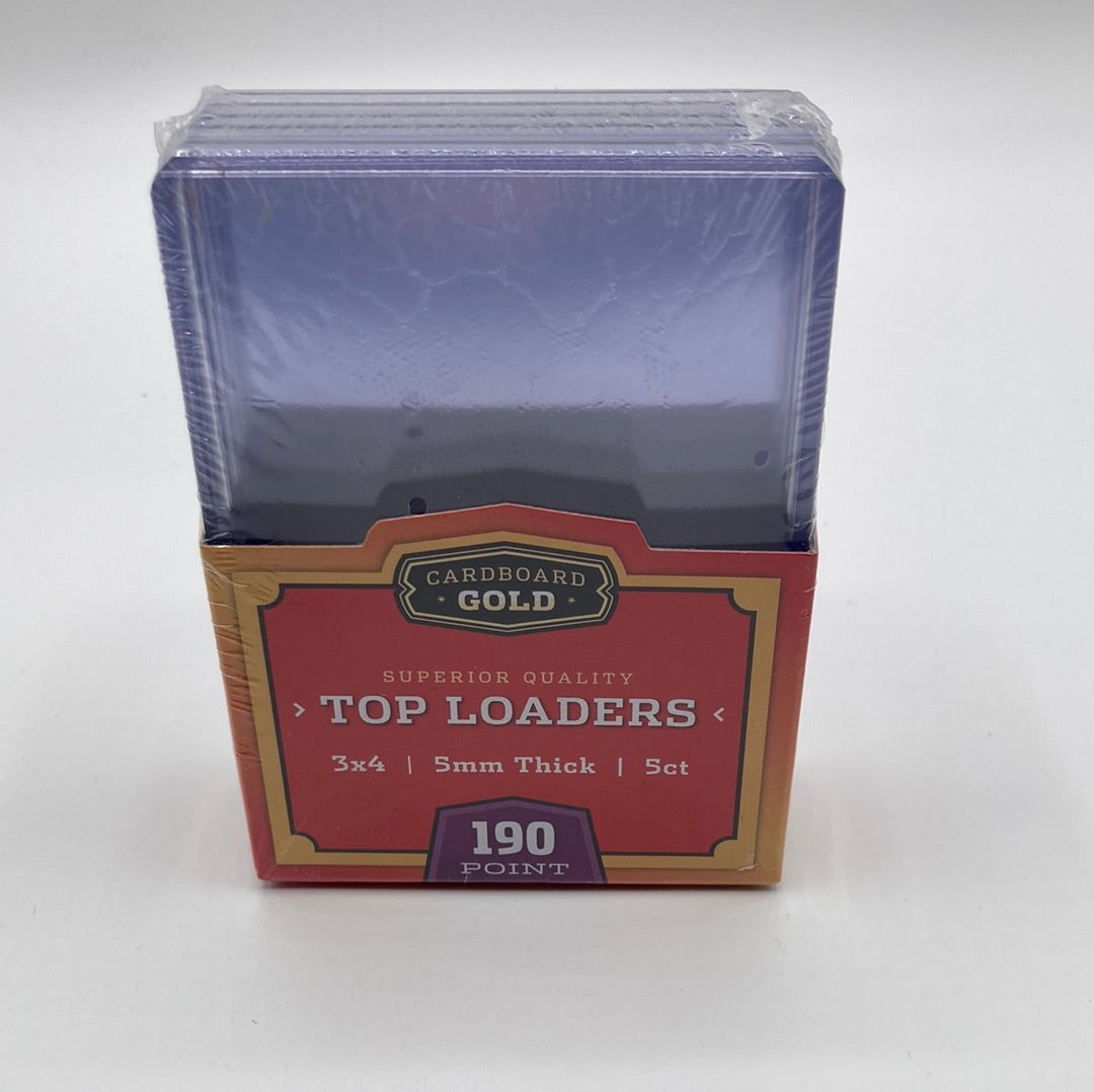 Cardboard Gold - Toploaders 190pt 5 Pack