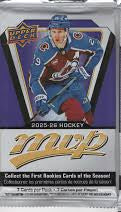 2025-26 Upper Deck MVP NHL Hockey Gravity Feed Single Pack